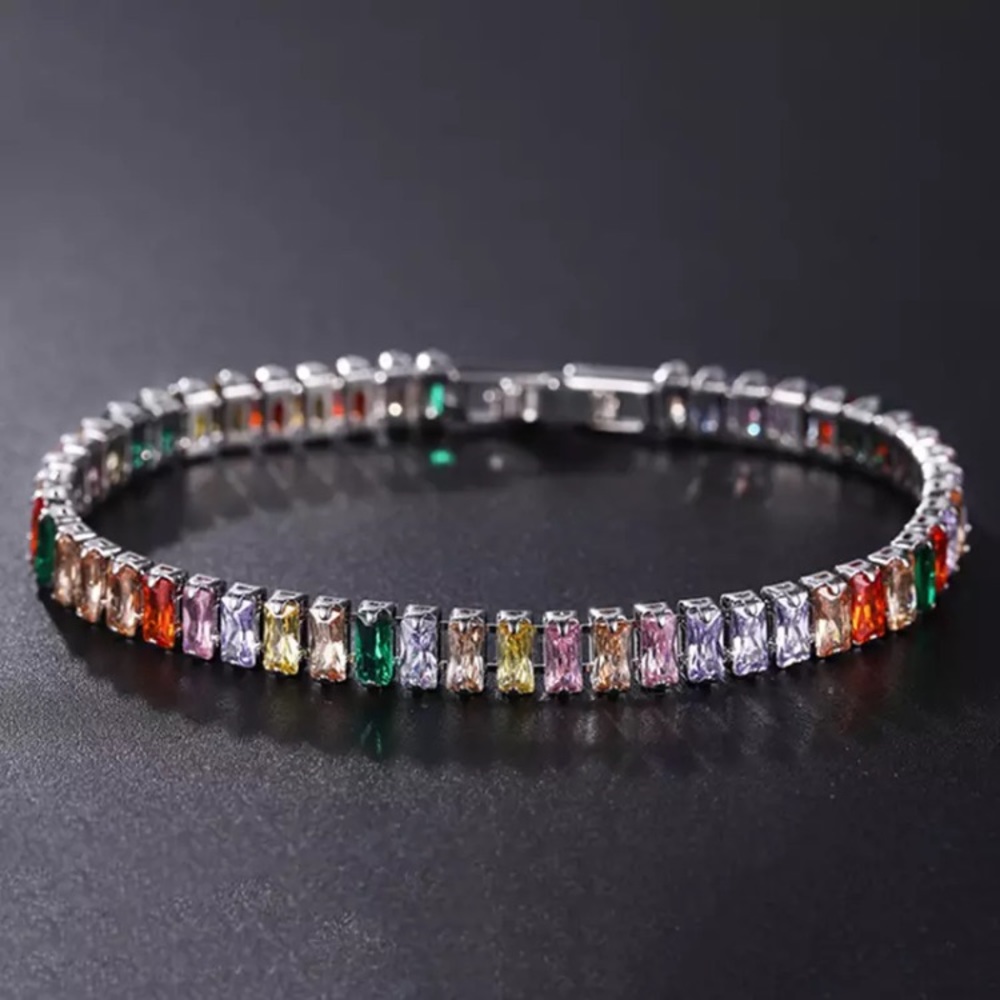 🌟 Colorful Tennis bracelet
